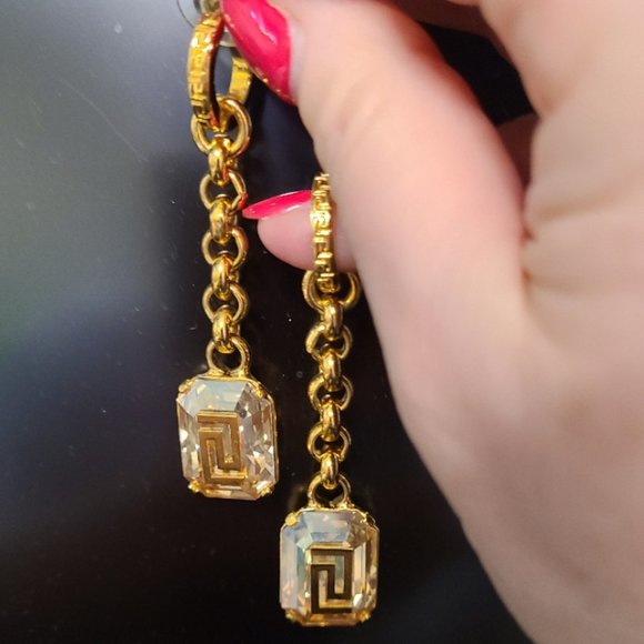 Versace Jewelry - Versace Gold Tone Earrings
